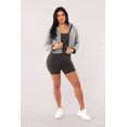 thumbnail image 5 of Teddy Plush Faux Fur Zip Up Hoodie Jackets With Contrast Trim - Gray, 5 of 11