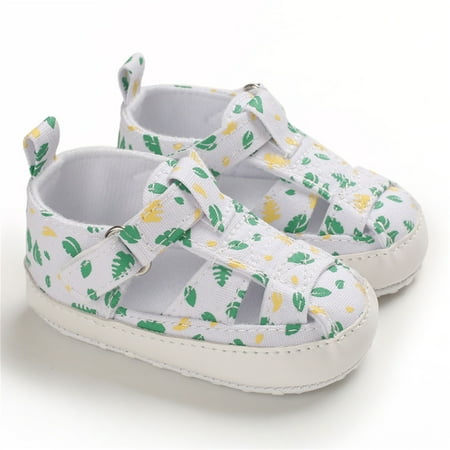 

Huilaibazo Baby Sandals Soft Shoes Fashion First Sandals Anti-Slip Crib Baby Summer Baby Shoes