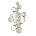 thumbnail image 5 of CosmoLiving by Cosmopolitan 22" x 40" Gold Bubble Cluster Wall Mirror, 5 of 15