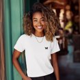 thumbnail image 3 of Dalix Butterfly Everyday Tee Lightweight Short Sleeve Summer Shirt Womens in White XL X-Large, 3 of 5