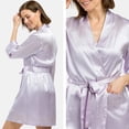 thumbnail image 2 of Fishers Finery Women's 100% Pure Mulberry Silk Robe; (Lavender, S), 2 of 6