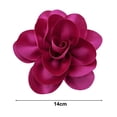 thumbnail image 7 of SmartBy Formal Occasion Corsage French Style Big Rose Satin Fabric Bride Groom Wedding Brooch Prom Party Banquet Dress Suit Coat Brooch Clothes DIY Applique Patch, 7 of 7
