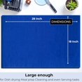 thumbnail image 3 of Highly Absorbent Cotton Dish Towels for Drying - Set of 6 Royal Blue Kitchen Towels - 18"X28" Lint Free Waffle Weave Cloth Linen Hand Bathroom Bulk Dishtowels, 3 of 3