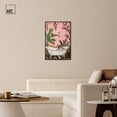 thumbnail image 3 of Fresh Jungle Bath Canvas Jungle Bathroom Art by Art Remedy, Black Frame, 24" x 36", 3 of 7