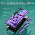 thumbnail image 6 of Allytech for Samsung Galaxy Z Fold 7 Case, Z Fold 7 Cover Case, Rugged Protective Shockproof Ring Hodlder Stand Hinge Protection Compatible Car Mount Phone Case for Galaxy Z Fold 7, Purple, 6 of 6