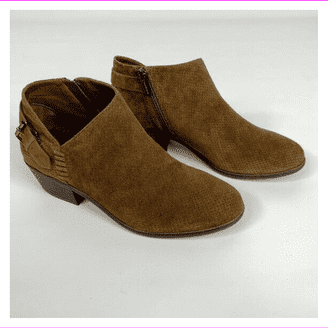 REACTION KENNETH COLE Mens Brown confort Ely Round Toe block Hell Zip-up boots 7 REACTION KENNETH COLE Mens Brown Ely Round Toe Block Heel  main image 2