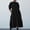 Black, variant on ZZwxWA Women's Summer Puff Sleeve Maxi Tiered Dress Casual A-Line Swing Long Shirt Dress Solid Color Womens Loose Casual Sundress
