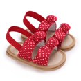 thumbnail image 1 of Sandalias De Bebé Niñas Elegantes Y Cómodas-0-12 Meses De Edad , Sujetador De Gancho Y Bucle Ajustable !, 1 of 4