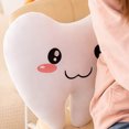 thumbnail image 4 of Bonita almohada de peluche con forma de diente para dormitorio, 4 of 7