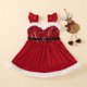 thumbnail image 3 of Vestido de Navidad para bebé sin mangas con lentejuelas rojas Disfraz de Navidad(5-6 años) Nituyy Vestido, 3 of 6