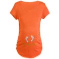 thumbnail image 1 of CafePress - Footprints Let Me Out Maternity Dark T Shirt - Maternity Dark T-Shirt, 1 of 1