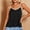 #507-Black, variant on Womens Pajama Top, Fashion Solid Color Spaghetti Strap V-Neck Trimmed, Soft and Comfortable Sleepwear for Lounge, Sleep and Daily Wear