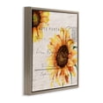 thumbnail image 3 of Stupell Industries Sunflower Vintage Mail Post Botanical & Floral Painting Brown Floater Framed Canvas Art Print Wall Art, 18 x 18, 3 of 9