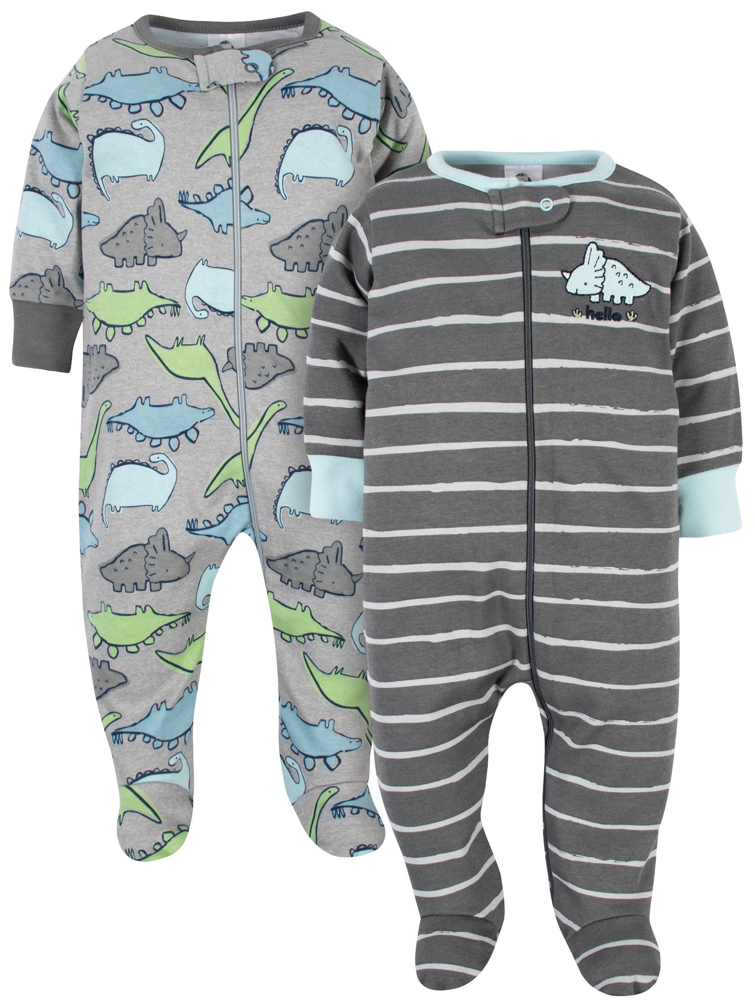 Gerber Baby Boys 2-Pack Footed Pajamas