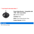 thumbnail image 2 of Power Brake Booster - Compatible with 1998 - 2001 Isuzu Rodeo 1999 2000, 2 of 3
