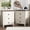 White-2PCS, variant on NEGYLIM Nightstand with Drawer for Bedroom, Farmhouse End Table with Charging Station, Wood Side Table with Storage Drawer for Living Room,Gray