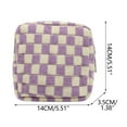 thumbnail image 2 of DAMAI Mini Checkered Cosmetic Bag Zipper Cute Make Up Pouch Travel Toiletry Bag, Quilted Aesthetic Accessories Makeup Storage Bag for Purse Zipper Makeup Organizer, 2 of 7