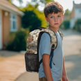 thumbnail image 3 of Yuyamidu Camo Hunting Deer School Backpack for Kids Boys Girls 10-12 Years Old Secondary School Bag with Two Side Pockets, 3 of 7