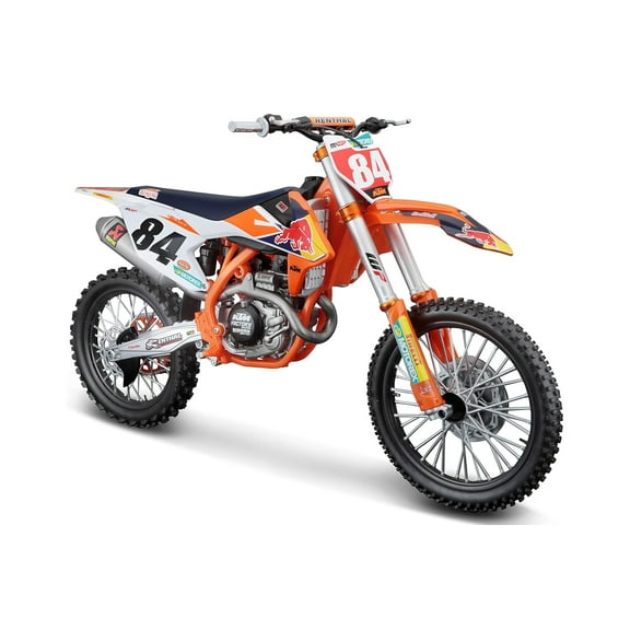 Maisto 32228 KTM 450 SX-F No.84 Jeffrey Herlings Red Bull KTM Factory Racing 2018 1-6 Scale Diecast Motorcycle Model