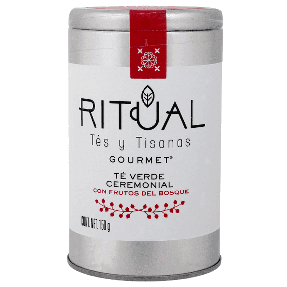 Ritual Gourmet Té verde ceremonial con frutos del bosque Lata de 150 gramos
