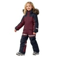 thumbnail image 4 of Xyant Girls Boys Snow Suits Kids One Piece Snowsuits Waterproof Windproof Snowboarding Jumpsuits Winter Overalls Toddler Kids Ski Suits (Wine,8-9 Years), 4 of 9