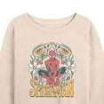thumbnail image 3 of Marvel Spider-Man - Florals - Ladies French Terry Pullover Sweatshirt, 3 of 5