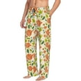 thumbnail image 3 of Kdxio Rose Daisy Print Men's Sleep Pajama Pant Lounge Pants with Pockets, 3 of 8