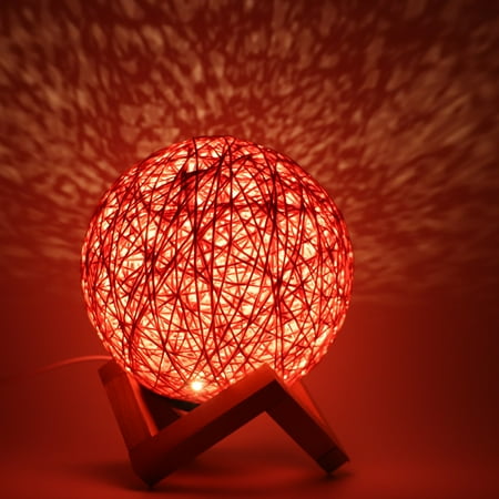 

USB Charging Ball Style Night Lamp Sepak Takraw LED Light for Home Room Bedroom Pink