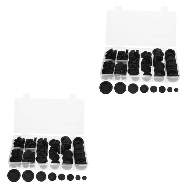 680 Pcs Rondelle d'Étanchéité en Caoutchouc pour Bobine de Garde Bouchons de Trou Joint en Caoutchouc Double Face Œillets en Caoutchouc Anneaux en Caoutchouc Joint pour Câblage Rondelle en Caoutchouc
