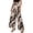 #177-Beige, variant on Wide Leg Pants for Women, High Waist Leaf Print Elastic Waist Trousers, Loose Fit Casual Long Pants for Spring Summer and Daily Wear