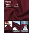 thumbnail image 5 of NELEUS Womens 27" Wide Leg Pants Athletic Yoga Leggings Casual Sweatpants Stretch Dress with Pockets,Wine Red,US Size XL, 5 of 11