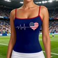 thumbnail image 2 of Rvusndi 2026 USA Tank Top Women USA Soccer Shirt Spaghetti Strap Tank Top 4th of July Sleeveless Patriotic Printed Summer Vest Tops Basic T Shirts for Beach Daily Wear, 2 of 6