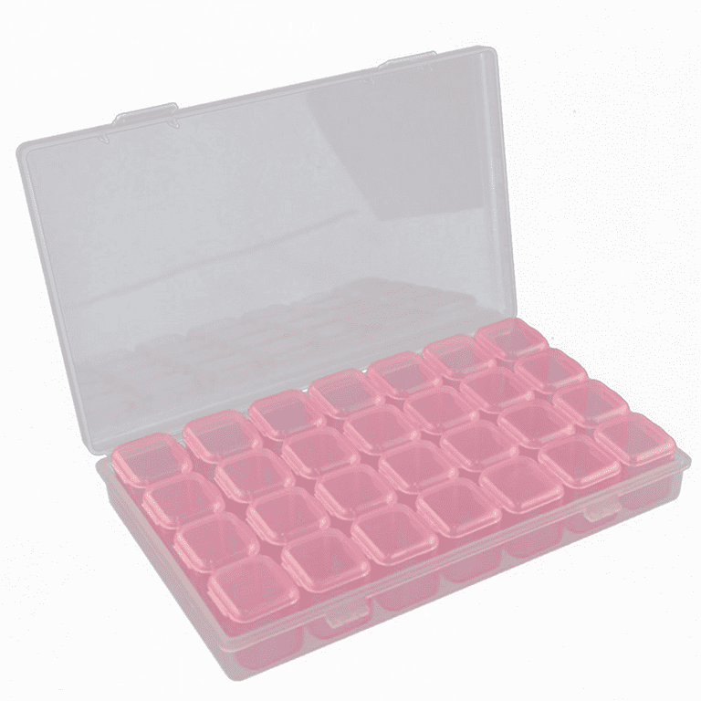 48 Grids Plastic Box Adjustable Jewelry Box Beads Pills Nail Art Storage  Box Organizer for the office housekeeping organization