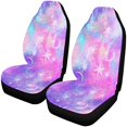 thumbnail image 1 of ABPHQTO Juego de 2 fundas para asientos de coche Rainbow y Ombre Gradient Universal Auto Asientos delanteros Protector para coche, SUV Sedan, camión, 1 of 3
