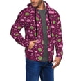 thumbnail image 3 of Zip Up Hoodies for Men - Festive Flamingos Long Sleeve Comfrt Men'S Fashion Hoodies & Sweatshirts, Jackets for Men Hoodies Pullover Clothing Clothes with Pouch, 3 of 5