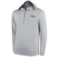 thumbnail image 2 of Men's White Los Angeles Dodgers 2024 World Series Champions  Seabreeze Half-Zip Hoodie, 2 of 3