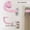 Pink-32"-45", variant on Black Curtain Rods For Windows 32 To 150 Inch Adjustable Blackout Rod Fobedroom Outdoor 3/4 Diameter Bedroom Kitchen And Patio No Rust (black 32''-150'')