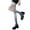 Navy Blue, variant on Mosey Women Pantyhose Gradient Contrast Color High Elasticity Skinny Thin Soft Breathable Candy Color Anti-slip Cosplay Performance Tights Long Socks