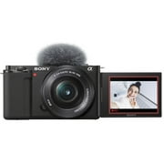 Sony ZV-E10 Mirrorless Camera with 16-50mm Lens + 64GB Memory + Case+ Steady Grip Pod + Filters + 2X Batteries + More (30pc Bundle) (International Version)