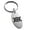 Silver, variant on Stainless Steel Aztec Universe Rune Engraved Small Oval Charm Keychain Keyring