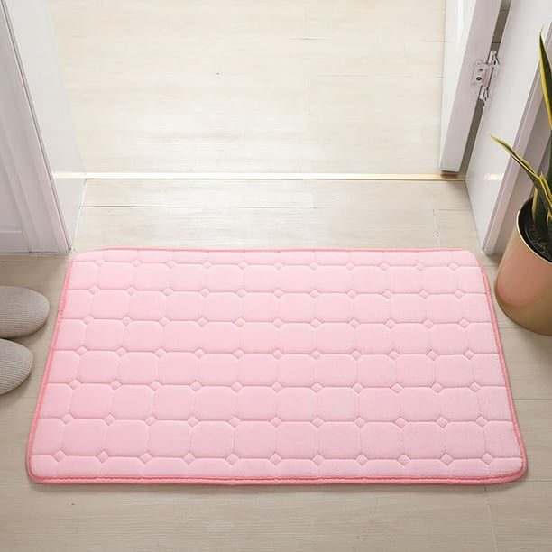 Alfonbrilla de Baño de Espuma Viscoelástica, Suave, Antidepresiva, Gran Absorción de Agua, Ideal Decoración de Baño y Dormitorio, para Interiores, Antideslizante, Fácil de Limpiar, 50 X 80 Cm.