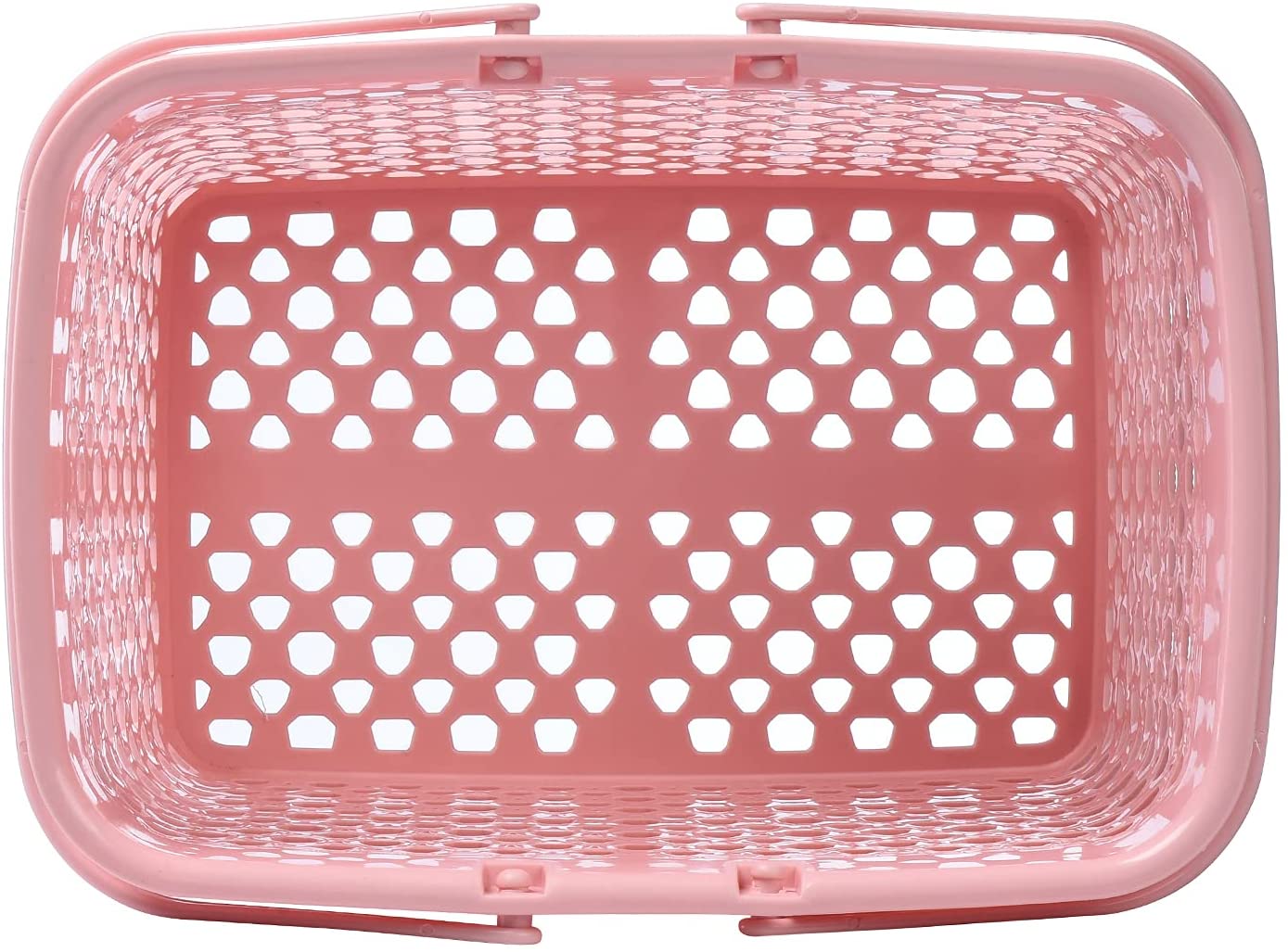 YUSAILU Shower Caddy Basket Shower Organizer Bucket Portable Pastic Storage Basket Using in Dormitory Bathroom Kitchen (Pink 2)
