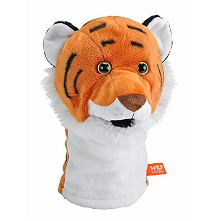 Wild Republic Puppet, Tiger, 12 inches, Gift for Kids, Plush Toy, Fill is Spun Recycled Water Bottles