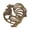Gold-Rooster, variant on Sungmor Heavy Duty Cast Iron Hen Trivet,Decorative Heat Insulation Pad for Kitchen or Dining Table,7.7"x7.1" with Vintage Brown Finish