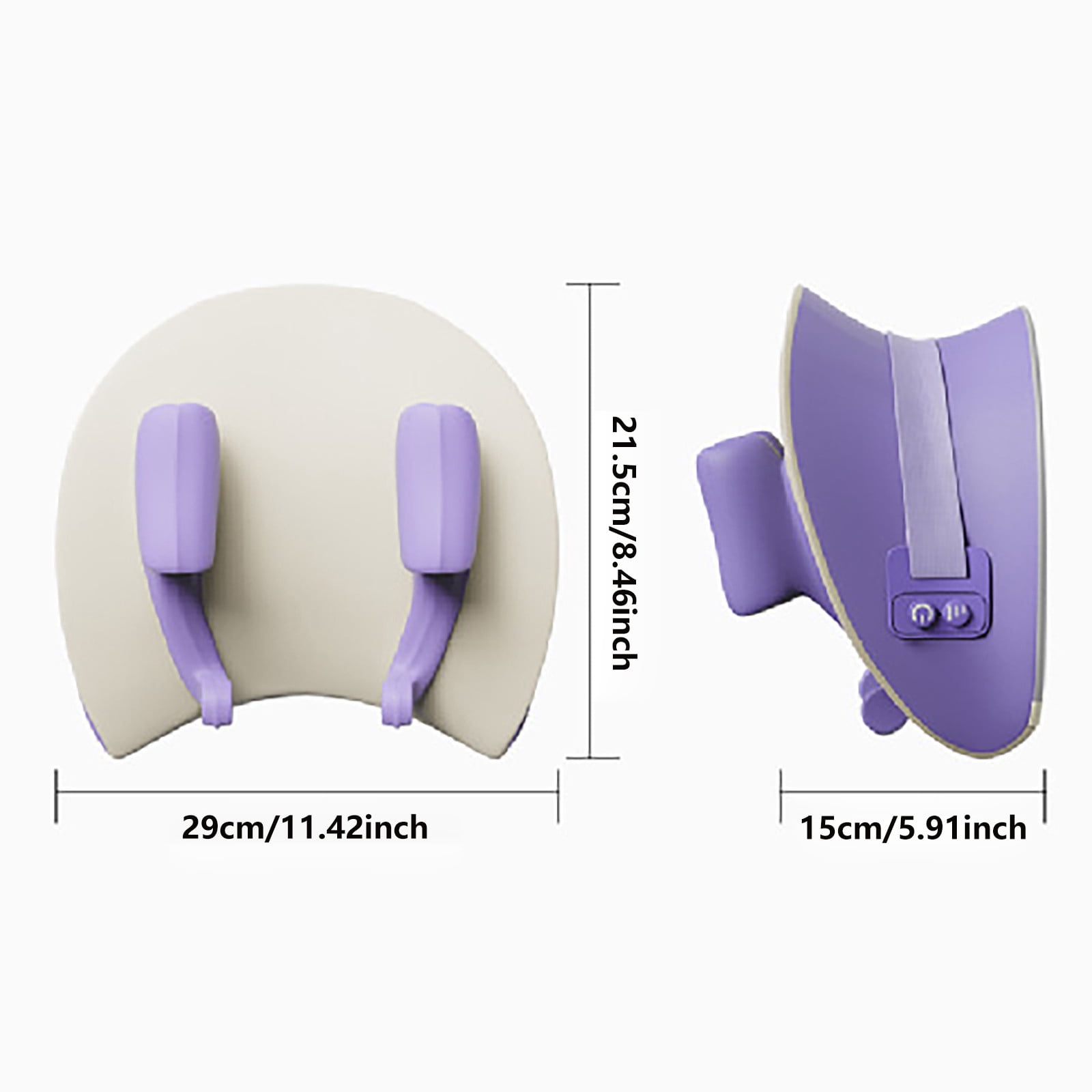 Electric Massage Pillow, Designed for Neck Massage with Red Light Heating Function, Relieves Neck Pain and Headache (1PC, B)