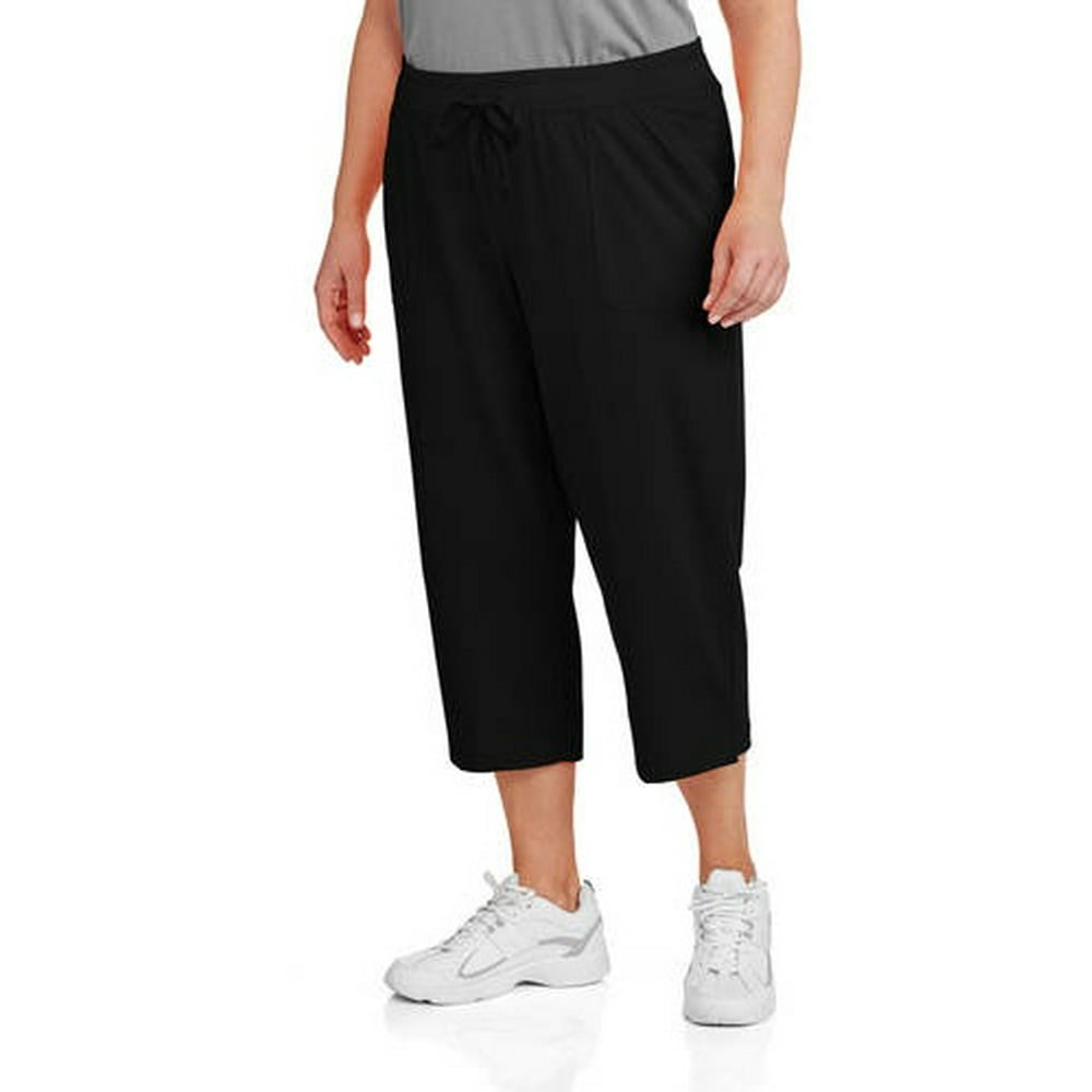 White Stag Women's Plus Size Knit Capri Pants, up to size 4X
