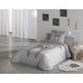 thumbnail image 2 of Gouchee Home Sloth Twin Duvet Cover Set for Kids – 2-Piece Reversible Cotton Bedding with Tropical Leaf Print, 2 of 2