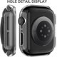 thumbnail image 4 of Yanonmyfd 2 Piezas Funda para Apple Watch Series 6/5/4/SE 3/SE 2/SE 40mm Protector Pantalla Vidrio Templado Incorporado,HD Protección Completa PC Dura Estuche Protective Case,Transparente,40mm, 4 of 46
