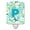 Letter P, variant on Caroline's Treasures CJ2006-PCNL Letter P Flowers and Butterflies Teal Blue Ceramic Night Light, 6x4x3", multicolor