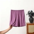 thumbnail image 5 of Bovxnpu Womens Pajama Shorts Sleep Loungewear Bottoms Pajama Shorts Polka Print Cotton Plus Size Pocketed Sleepwear, 5 of 6